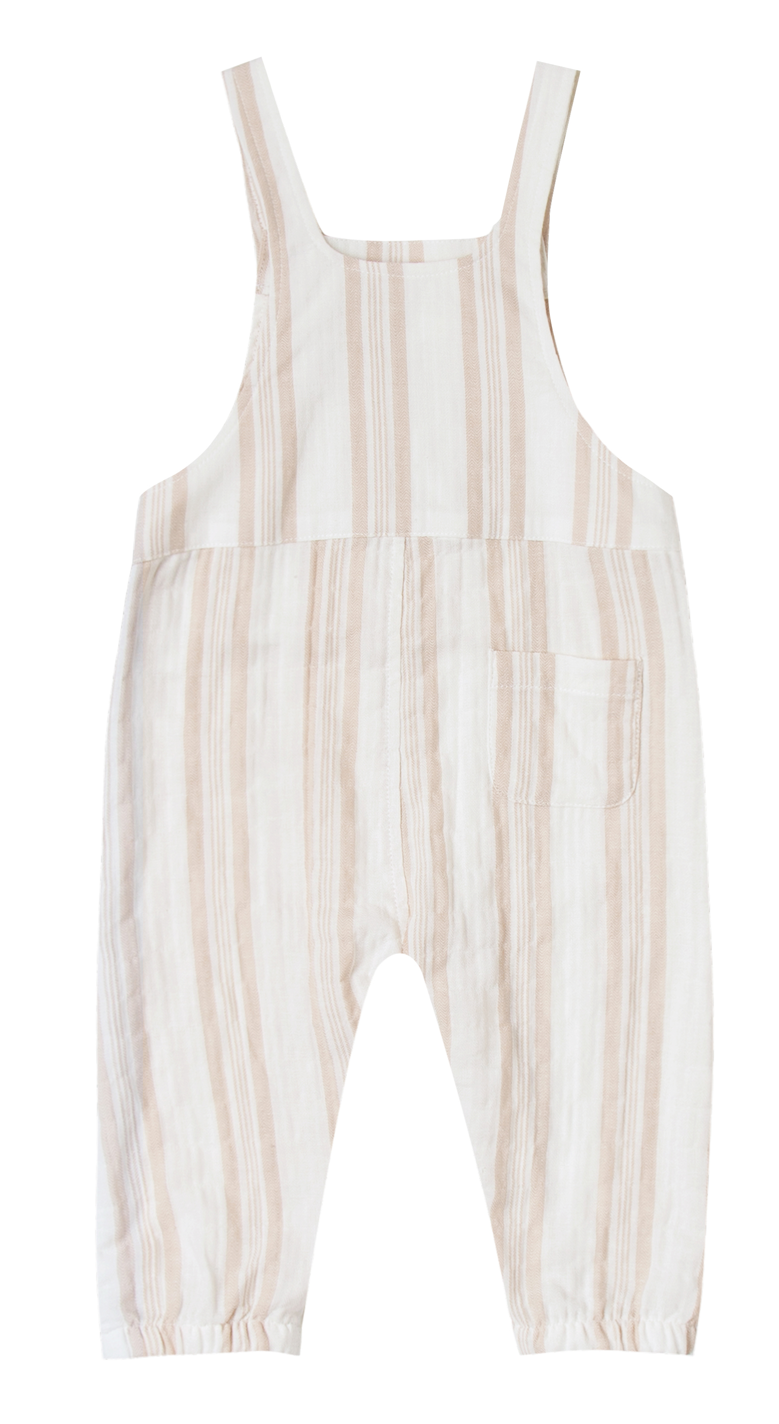                                                                                                                       Sand stripe baby overall  
